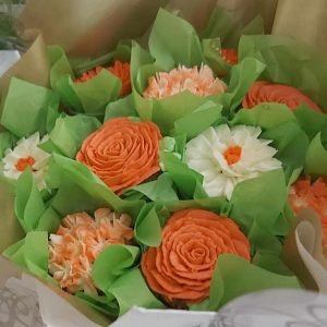 flowers bouquet orange